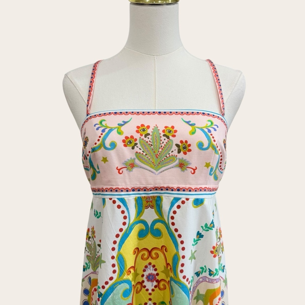 Antonio Melani Anne Celestial Print Square Neck Sleeveless A-Line Maxi Dress NWT - Picture 5 of 15